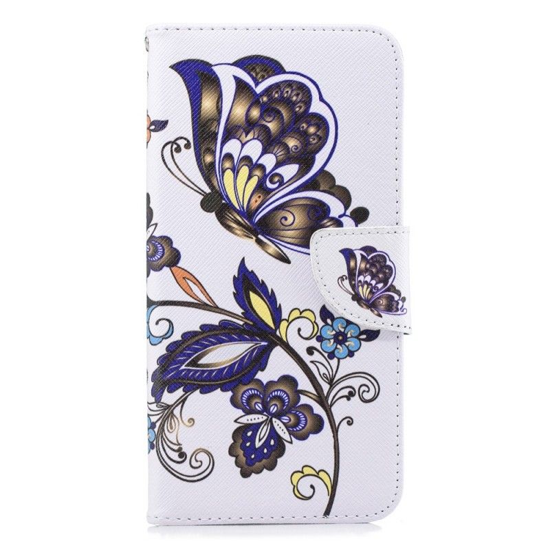 Etui Folio Samsung Galaxy J6 Plus Tatuaż Motyla Etui Ochronne