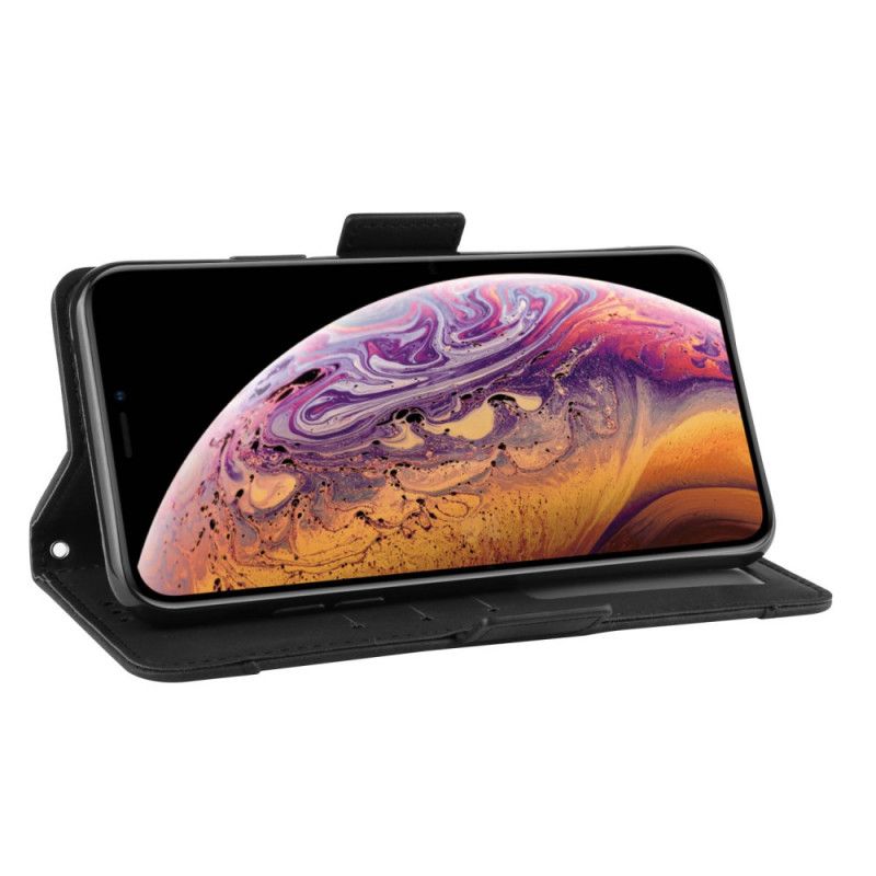 Etui Folio iPhone XS Max Czerwony Czarny Multikarta Pierwszej Klasy