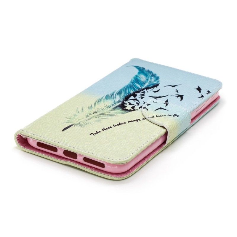 Etui Folio iPhone XS Max Naucz Się Latać Etui Ochronne