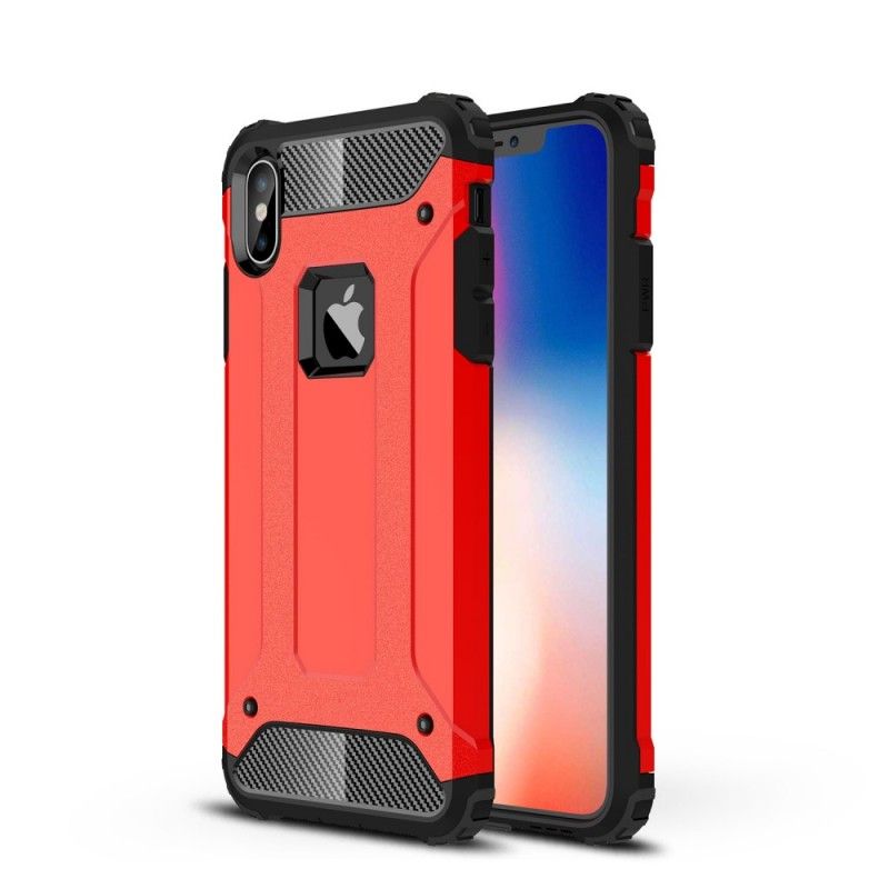 Etui iPhone XS Max Biały Czarny Ocalały