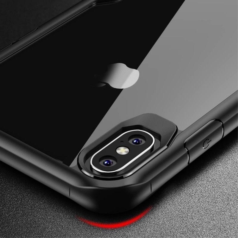 Etui iPhone XS Max Czerwony Czarny Ipaky Seria Hybrydowa