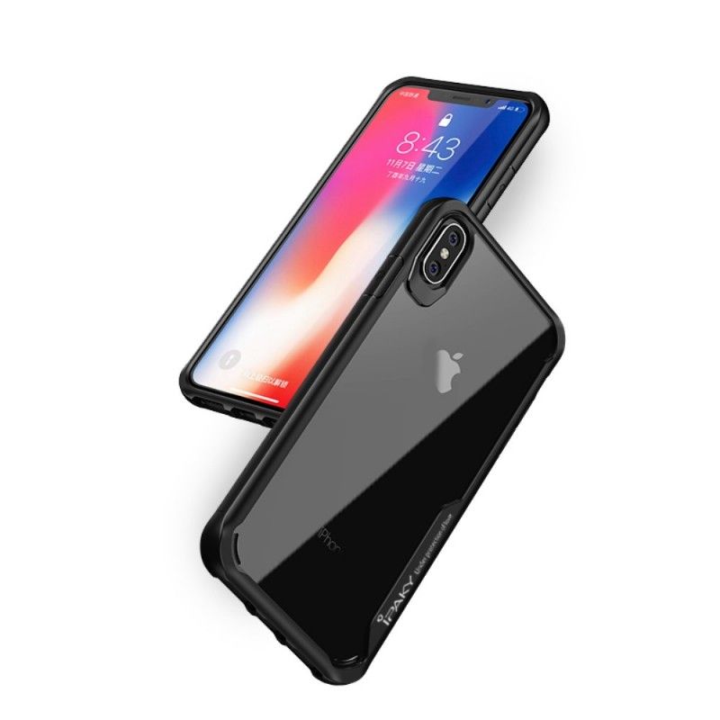 Etui iPhone XS Max Czerwony Czarny Ipaky Seria Hybrydowa