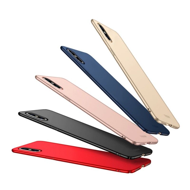 Etui iPhone XS Max Czerwony Czarny Mofi