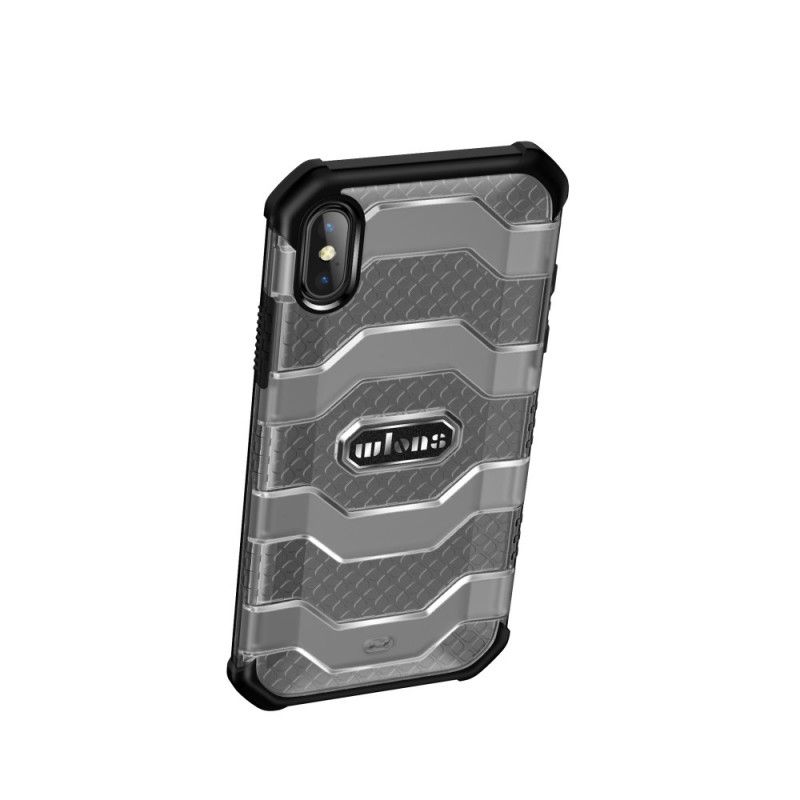 Etui iPhone XS Max Czerwony Czarny Seria Eksploratora Etui Ochronne