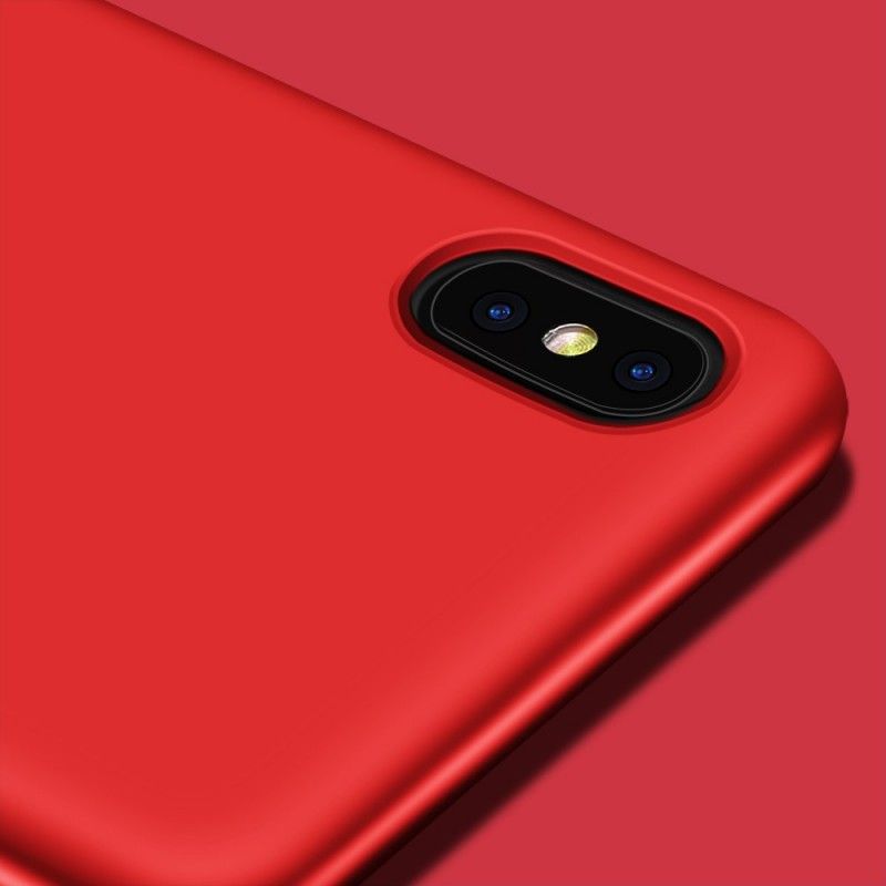 Etui iPhone XS Max Czerwony Czarny Seria Strażników