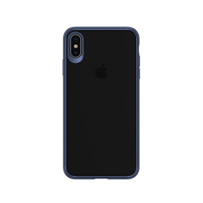 Etui iPhone XS Max Granatowy Czerwony Seria Usams Mant