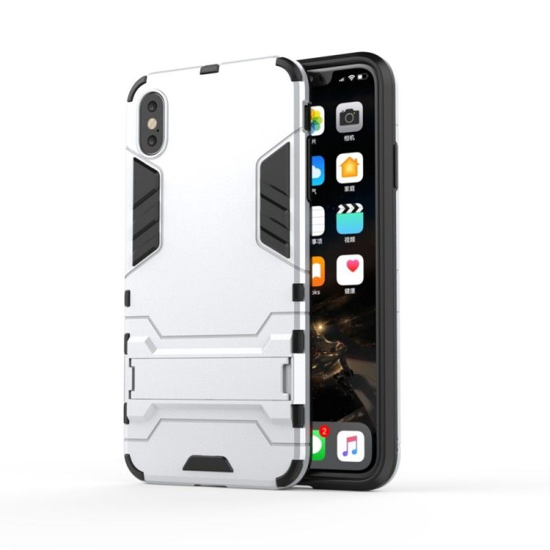 Etui iPhone XS Max Szary Czarny Wyjątkowo Odporny