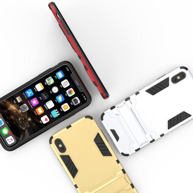 Etui iPhone XS Max Szary Czarny Wyjątkowo Odporny