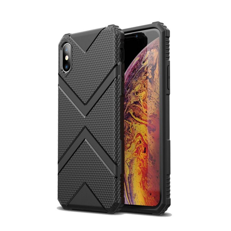 Etui iPhone XS Max Zielony Czarny Tarcza