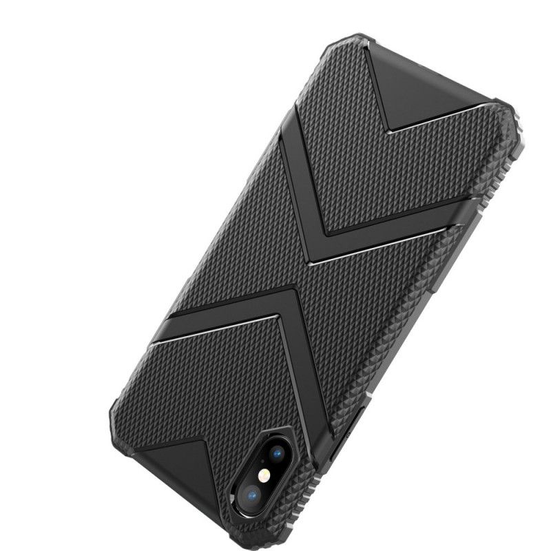 Etui iPhone XS Max Zielony Czarny Tarcza