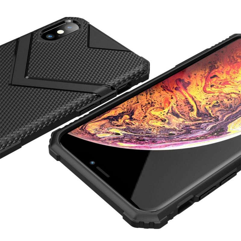 Etui iPhone XS Max Zielony Czarny Tarcza