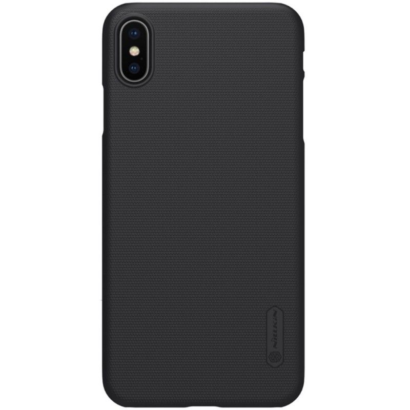 Etui iPhone XS Max Złoty Czarny Sztywny Matowy Nillkin