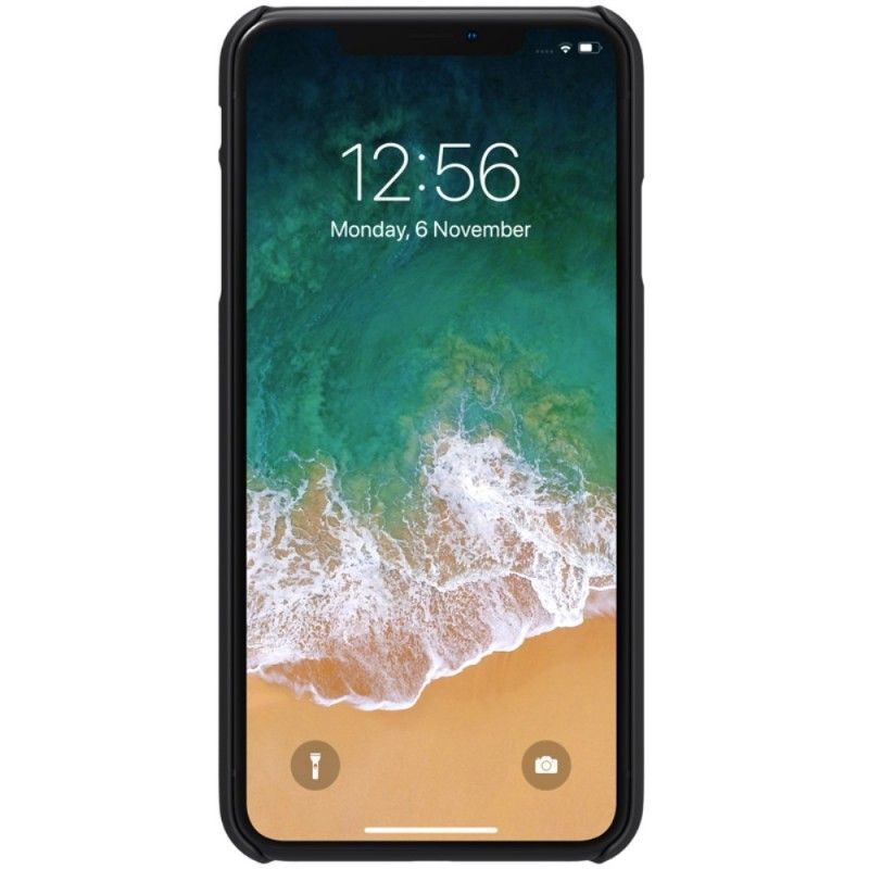 Etui iPhone XS Max Złoty Czarny Sztywny Matowy Nillkin