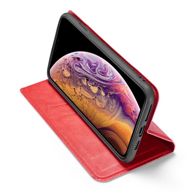 Flip Kotelot iPhone XS Max Czerwony Czarny Ultra Finezja