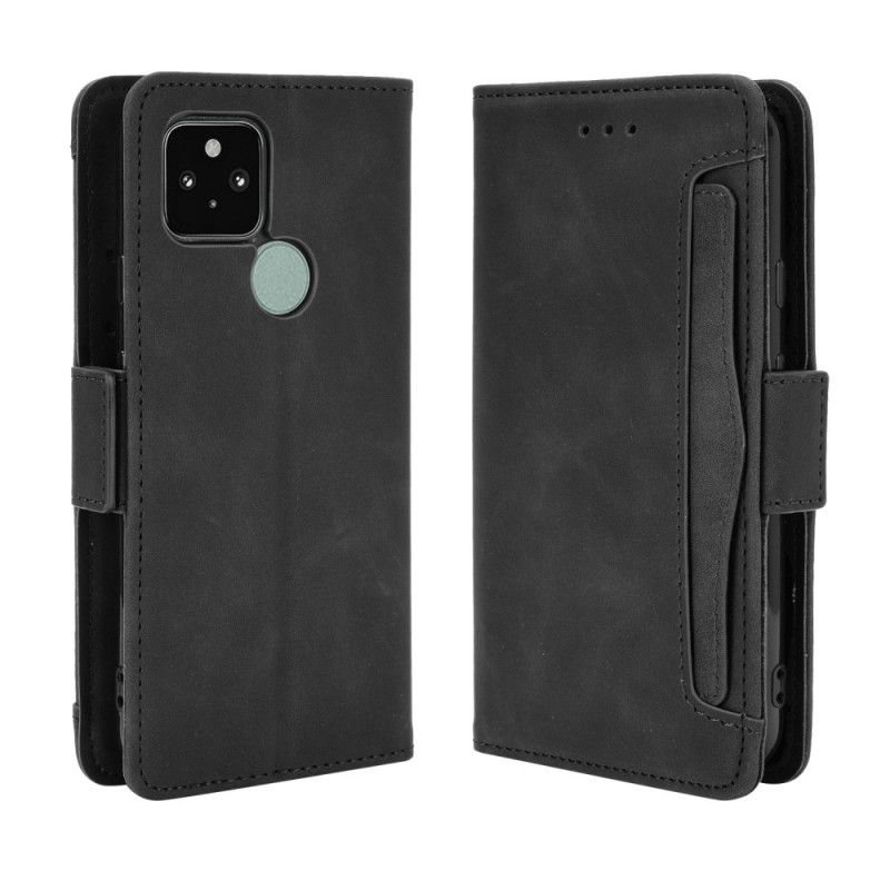 Etui Folio Google Pixel 5 Czerwony Czarny Multikarta Pierwszej Klasy