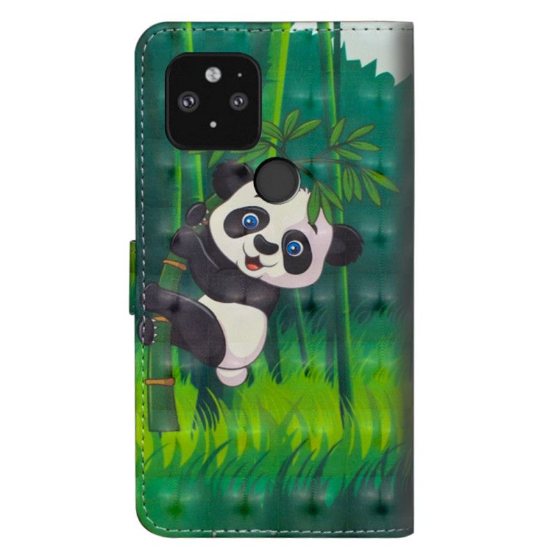 Etui Folio Google Pixel 5 Panda I Bambus