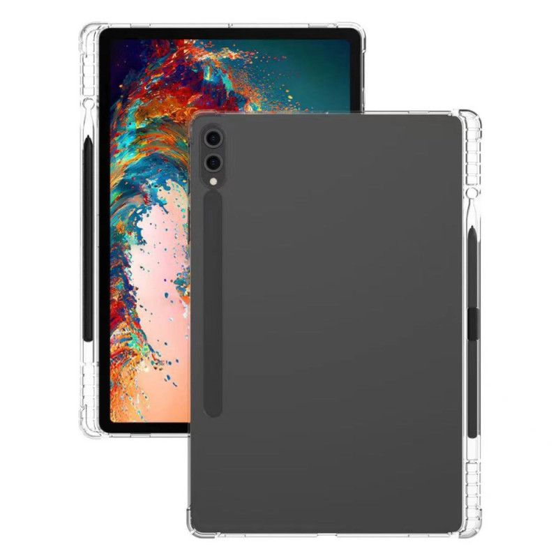 Etui Samsung Galaxy Tab S9 Plus Przezroczysty Ze Wzmocnionymi Narożnikami I Uchwytem Na Rysik Etui Ochronne