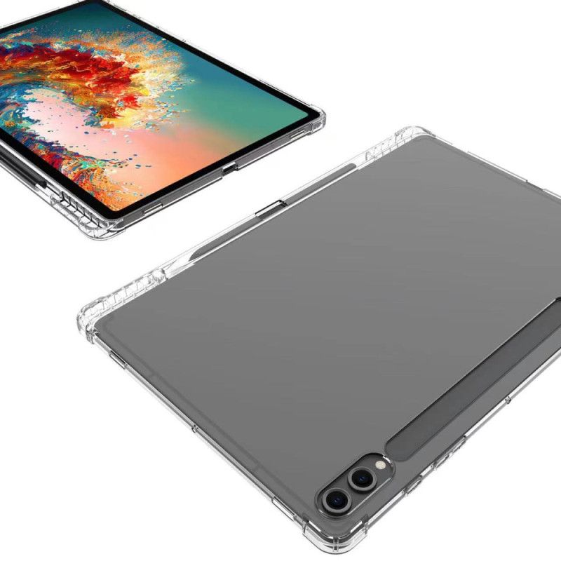 Etui Samsung Galaxy Tab S9 Plus Przezroczysty Ze Wzmocnionymi Narożnikami I Uchwytem Na Rysik Etui Ochronne