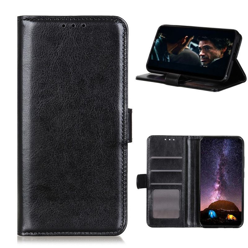 Etui Folio Samsung Galaxy A42 5G Biały Czarny Lodowata Finezja Etui Ochronne