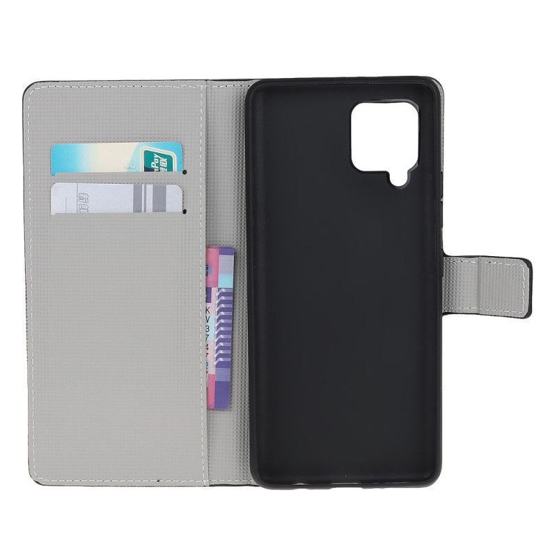 Etui Folio Samsung Galaxy A42 5G Flaga Amerykańska Etui Ochronne