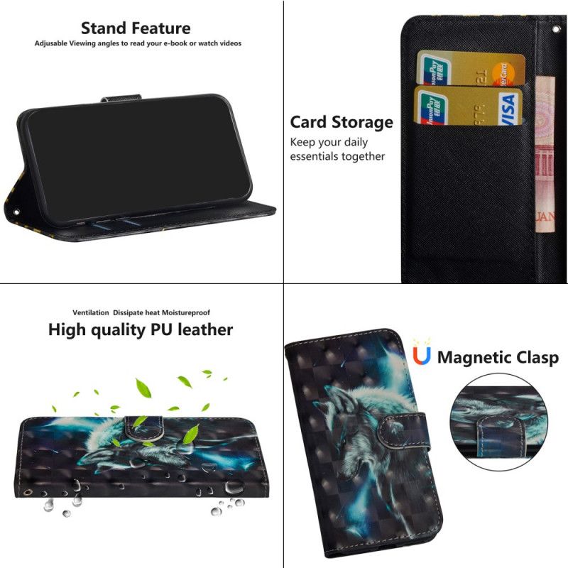 Etui Folio Samsung Galaxy A42 5G Majestatyczny Wilk