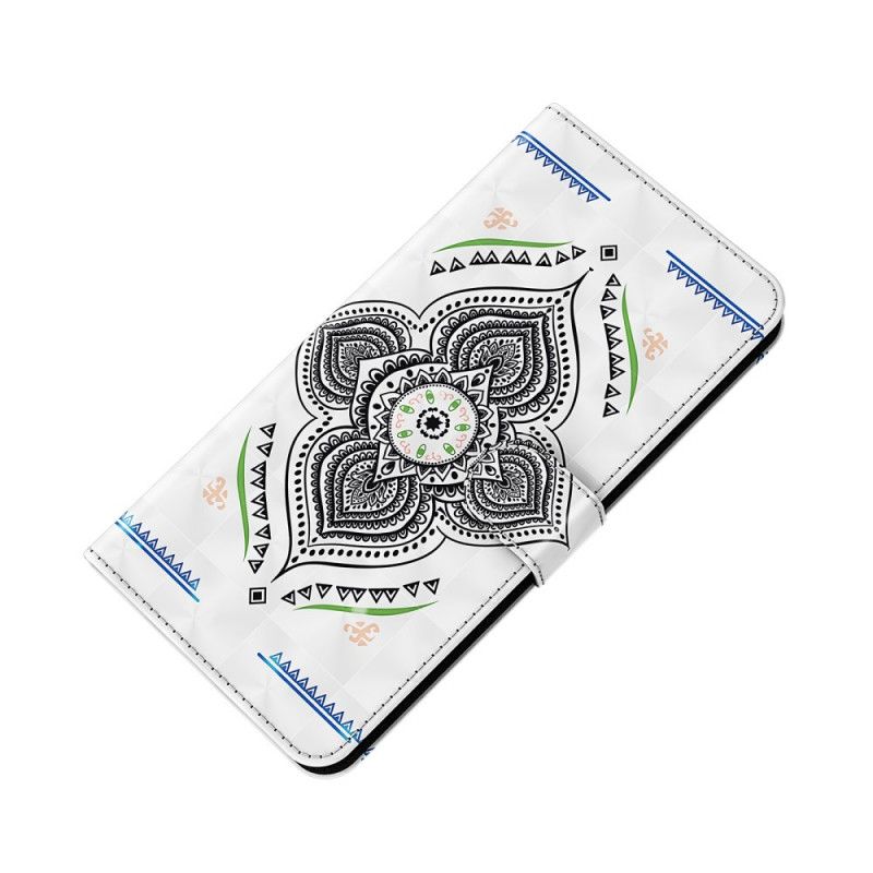 Etui Folio Samsung Galaxy A42 5G Mandala Z Punktami Świetlnymi Z Paskiem Etui Ochronne