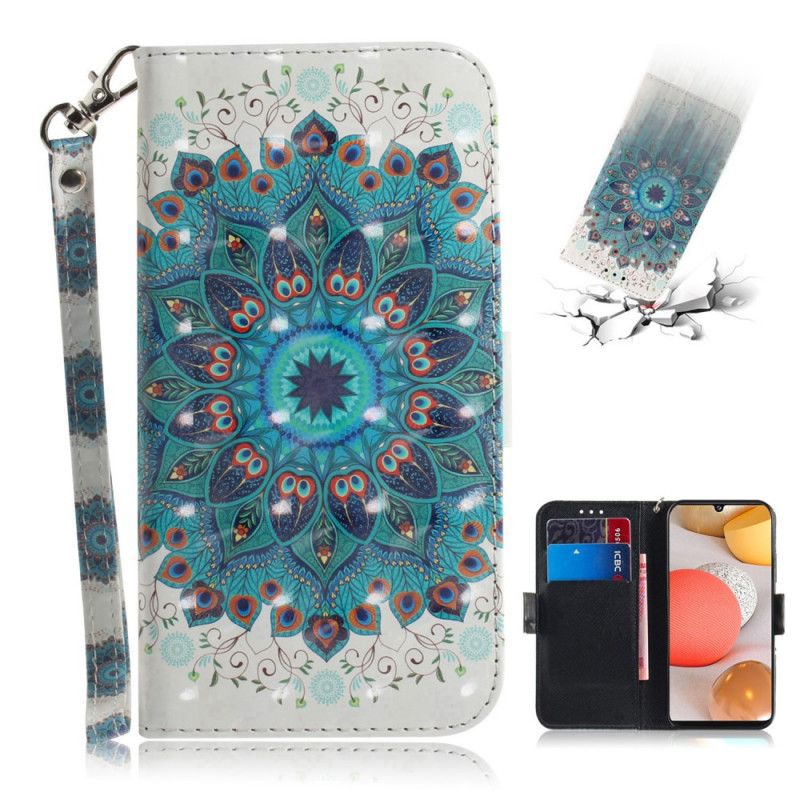 Etui Folio Samsung Galaxy A42 5G Mistrzowska Mandala Ze Stringami