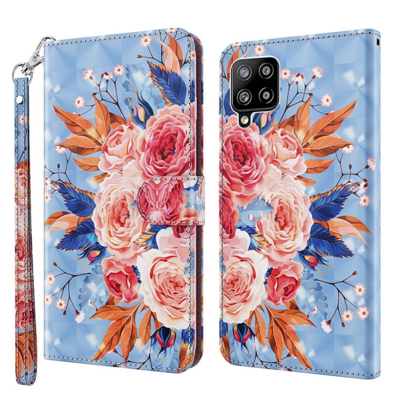 Etui Folio Samsung Galaxy A42 5G Romantyczny Punkt Świetlny Ze Stringami Etui Ochronne