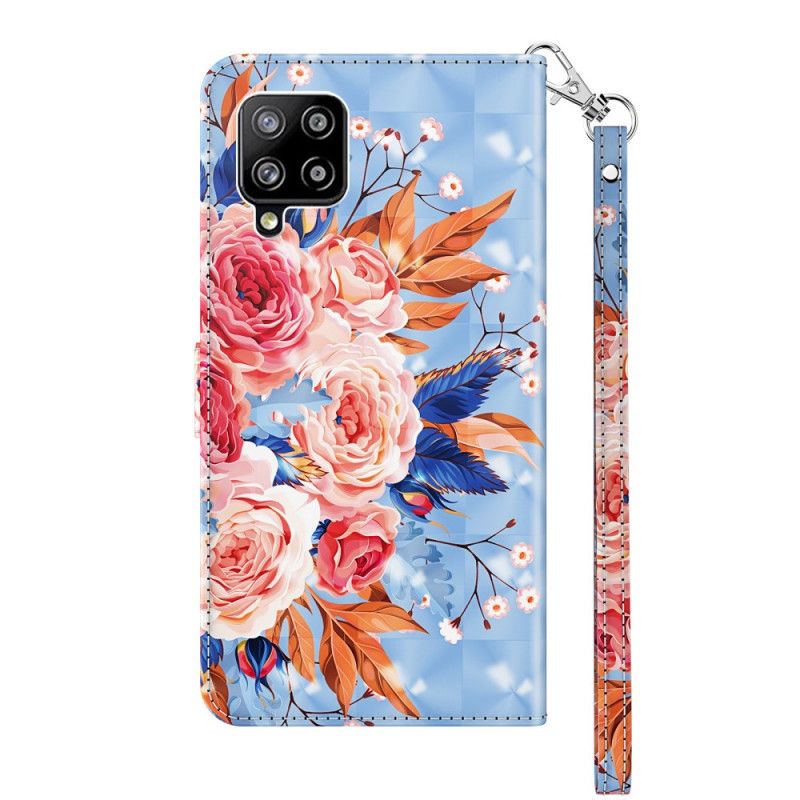 Etui Folio Samsung Galaxy A42 5G Romantyczny Punkt Świetlny Ze Stringami Etui Ochronne