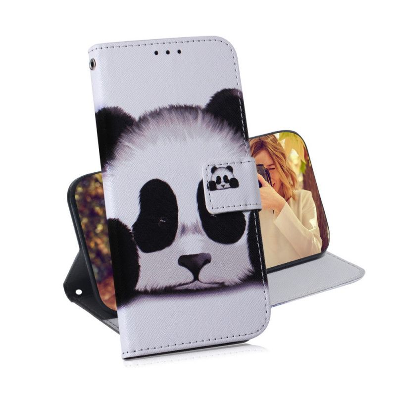 Etui Folio Samsung Galaxy A42 5G Twarz Pandy