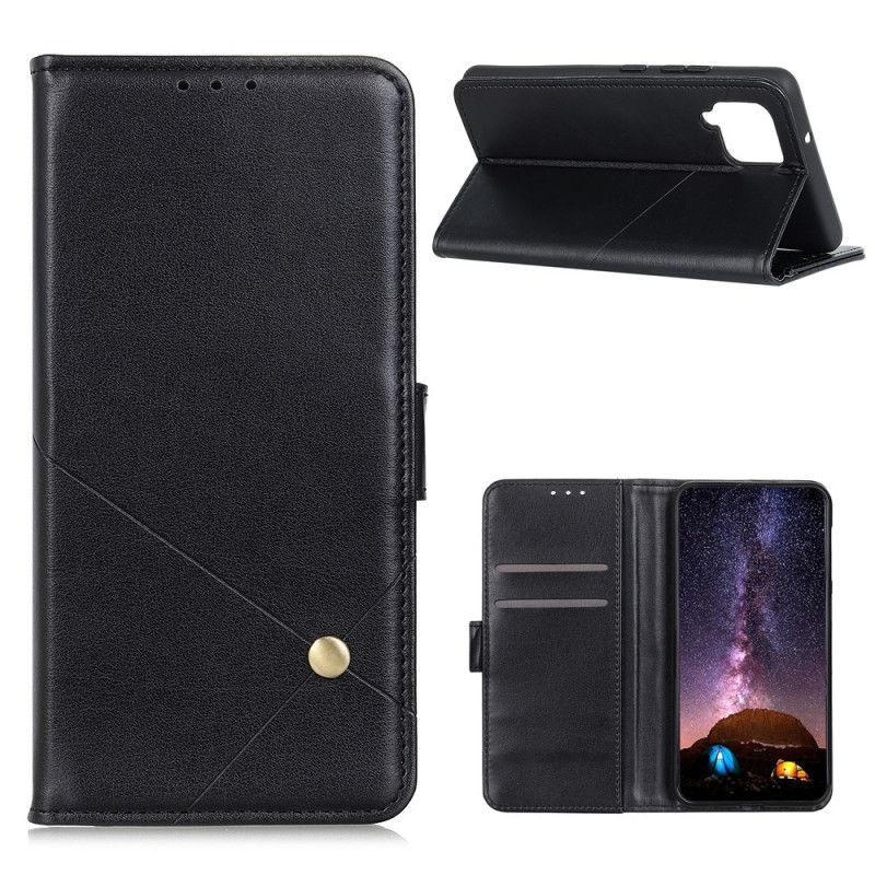 Etui Folio Samsung Galaxy A42 5G Zielony Czarny Nit X Wykonanie Etui Ochronne