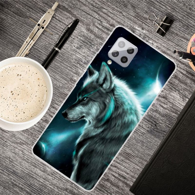 Etui Samsung Galaxy A42 5G Królewski Wilk