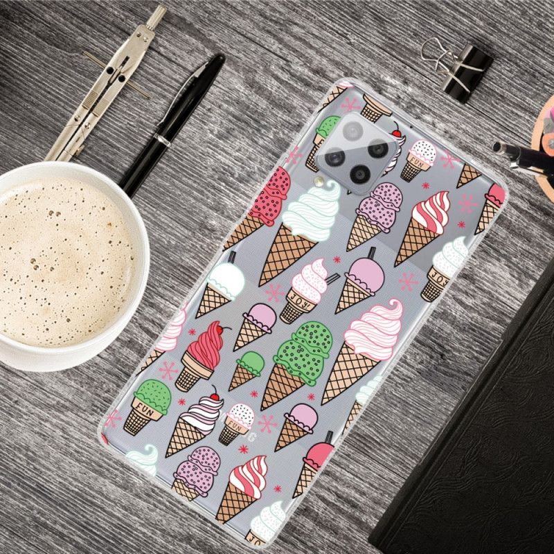 Etui Samsung Galaxy A42 5G Lody Śmietankowe