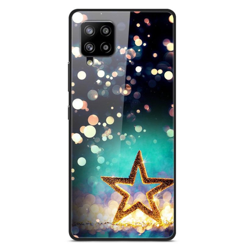 Futerały Samsung Galaxy A42 5G Etui na Telefon Hartowane Szkło W Kształcie Gwiazdy