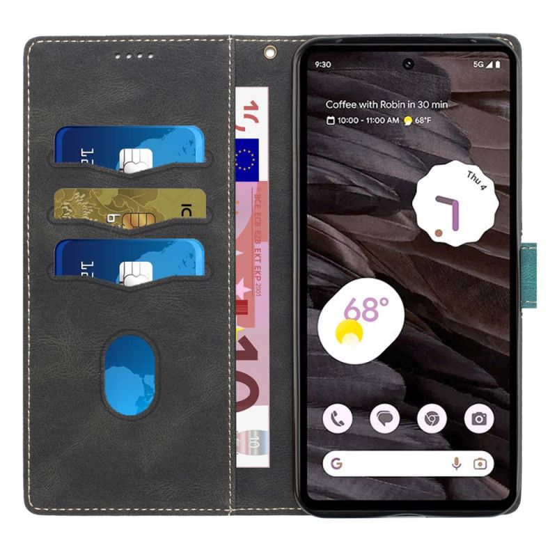 Etui Folio Do Google Pixel 8 Pro Fryz Z Paskiem