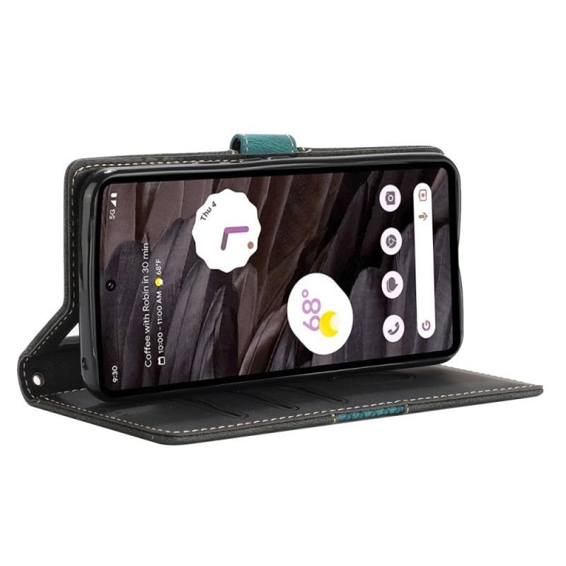 Etui Folio Do Google Pixel 8 Pro Fryz Z Paskiem