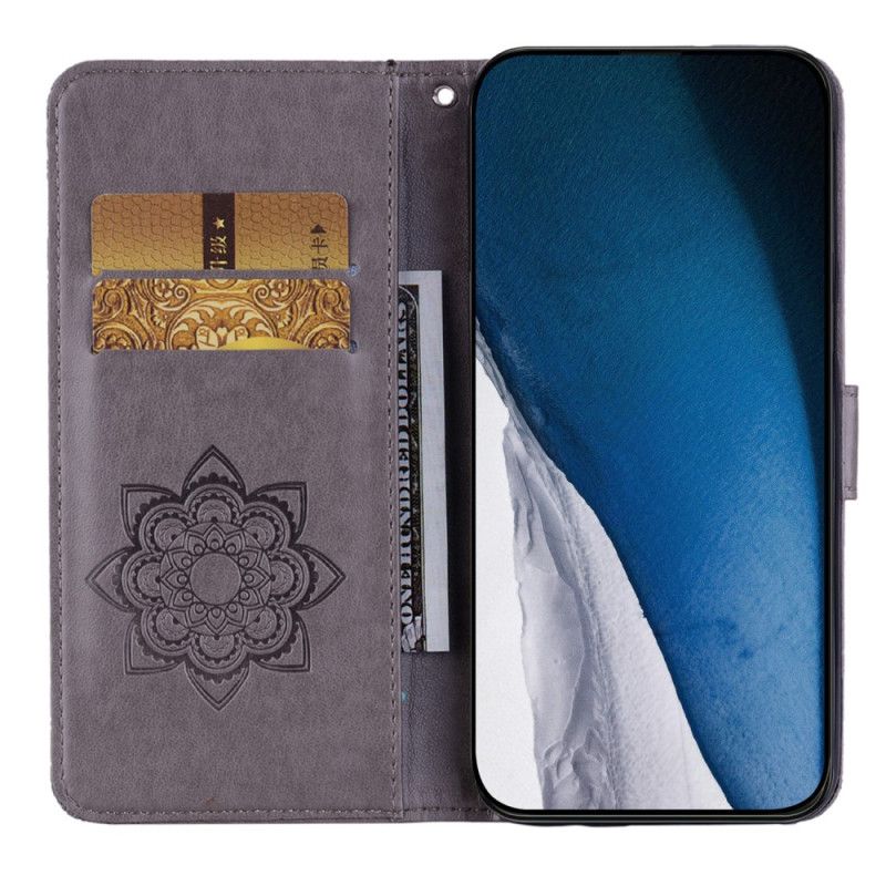 Etui Folio Do Google Pixel 8 Pro Mandala I Smycz W Kształcie Sowy