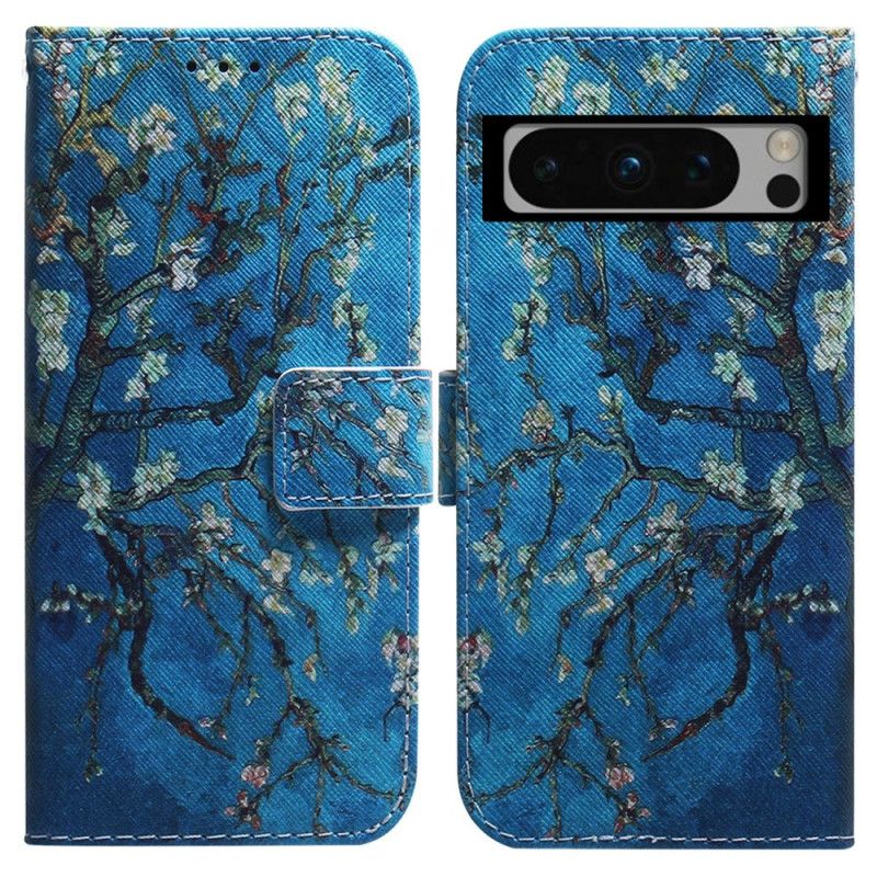 Etui Folio Google Pixel 8 Pro Kwitnące Gałęzie