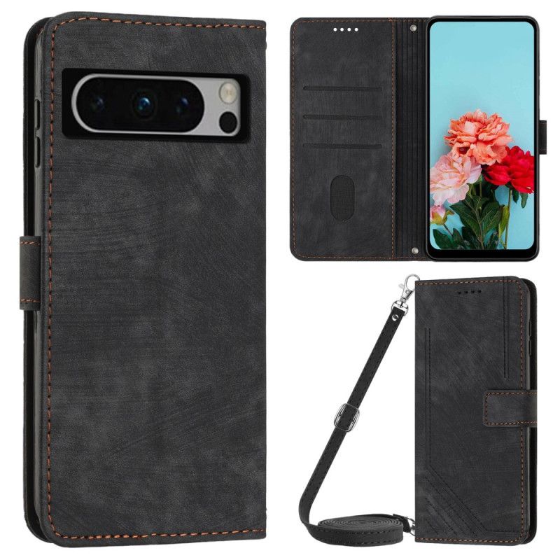 Etui Folio Google Pixel 8 Pro Linie Paska