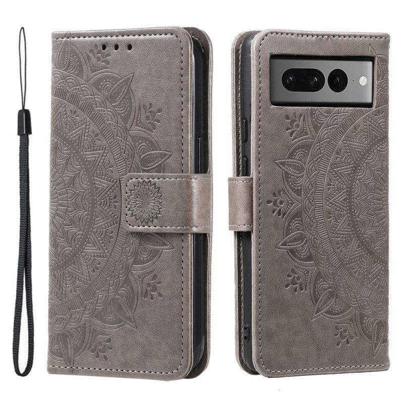 Etui Folio Google Pixel 8 Pro Mandala Z Paskiem Etui Ochronne