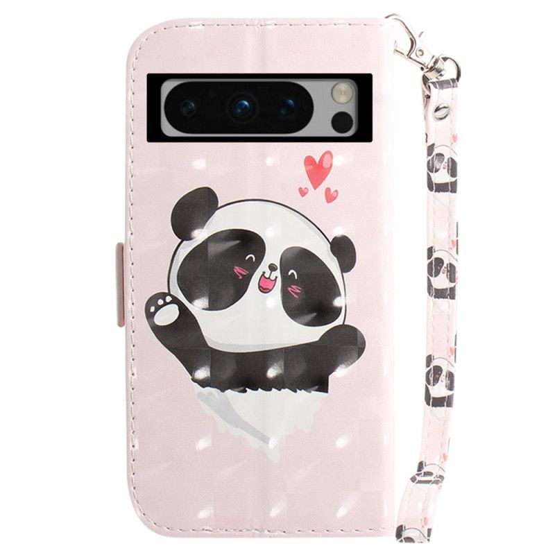 Etui Folio Google Pixel 8 Pro Panda Love Z Paskiem