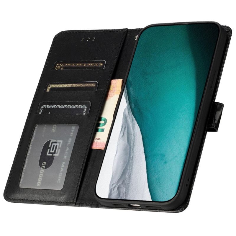 Etui Folio Google Pixel 8 Pro Styl Krokodyla Z Paskiem