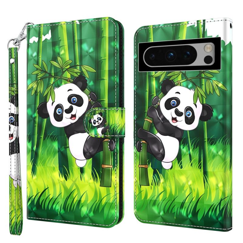 Pokrowce Google Pixel 8 Pro Panda Bambusowa Z Paskiem