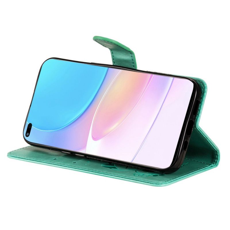 Etui Folio Huawei Nova 8i / Honor 50 Lite Kot I Pszczoła Stringi