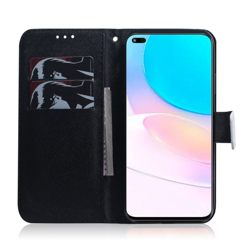 Etui Folio Huawei Nova 8i / Honor 50 Lite Twarz Pandy Etui Ochronne