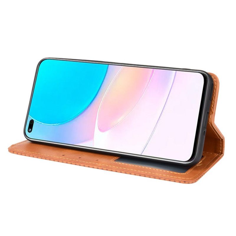 Flip Kotelot Huawei Nova 8i / Honor 50 Lite Etui Na Telefon Stylizowany Efekt Skóry W Stylu Vintage