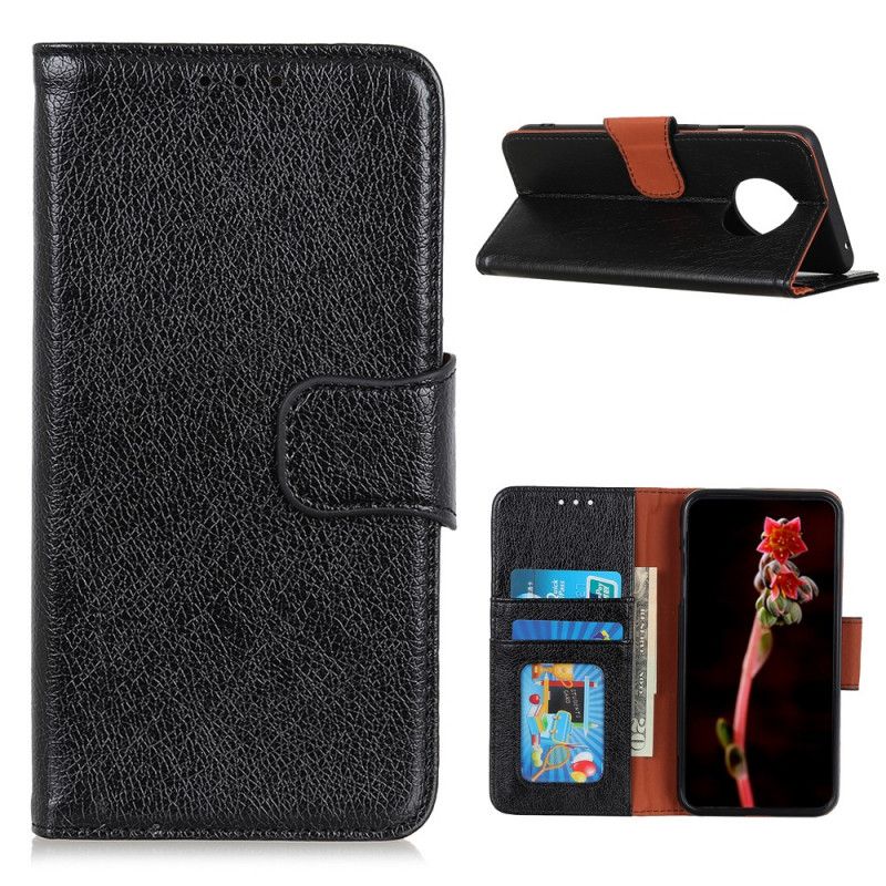 Etui Folio Huawei Mate 40 Pro Czerwony Czarny Dwoina Ze Skóry Nappa Etui Ochronne