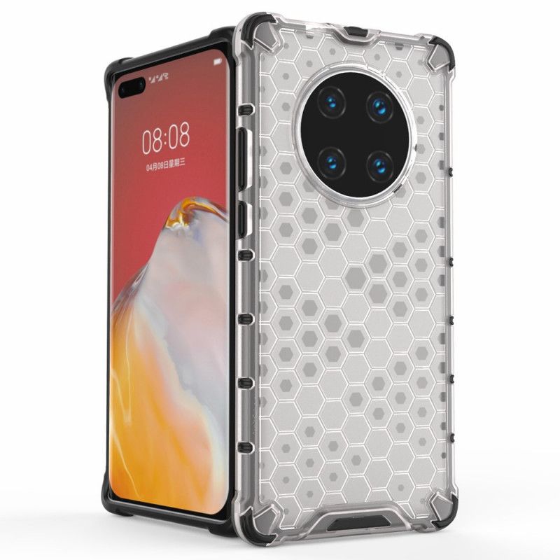 Etui Huawei Mate 40 Pro Biały Czarny W Stylu Plastra Miodu