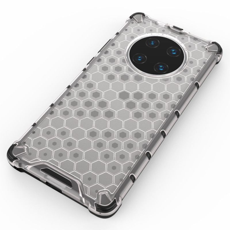 Etui Huawei Mate 40 Pro Biały Czarny W Stylu Plastra Miodu