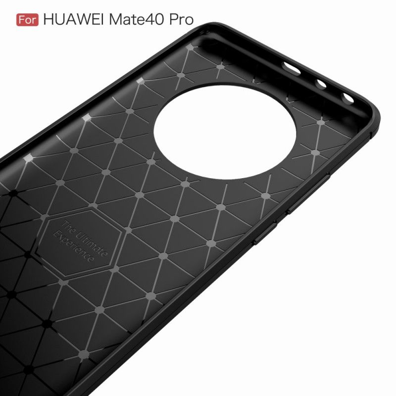 Futerały Huawei Mate 40 Pro Czerwony Czarny Etui na Telefon Szczotkowane Włókno Węglowe